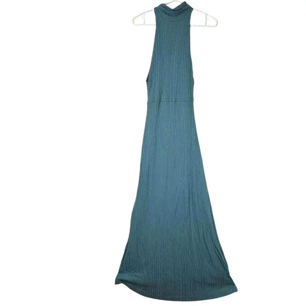 Free People Athea Maxi Dress Ancient Turquoise Small Sleeveless Elegant Flowy